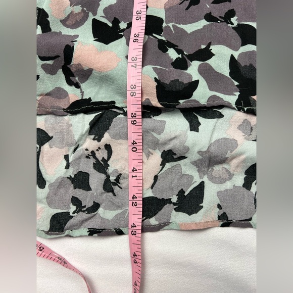 Anthropologie Maeve Rita Floral Tunic Blouse Top Longline Button Up Oversized S - Picture 12 of 12